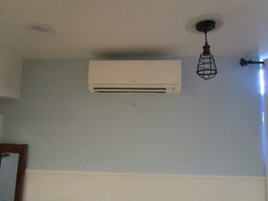 Example of indoor ductless mini split unit.