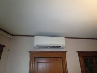 Mitsubishi ductless HVAC unit in Malden MA