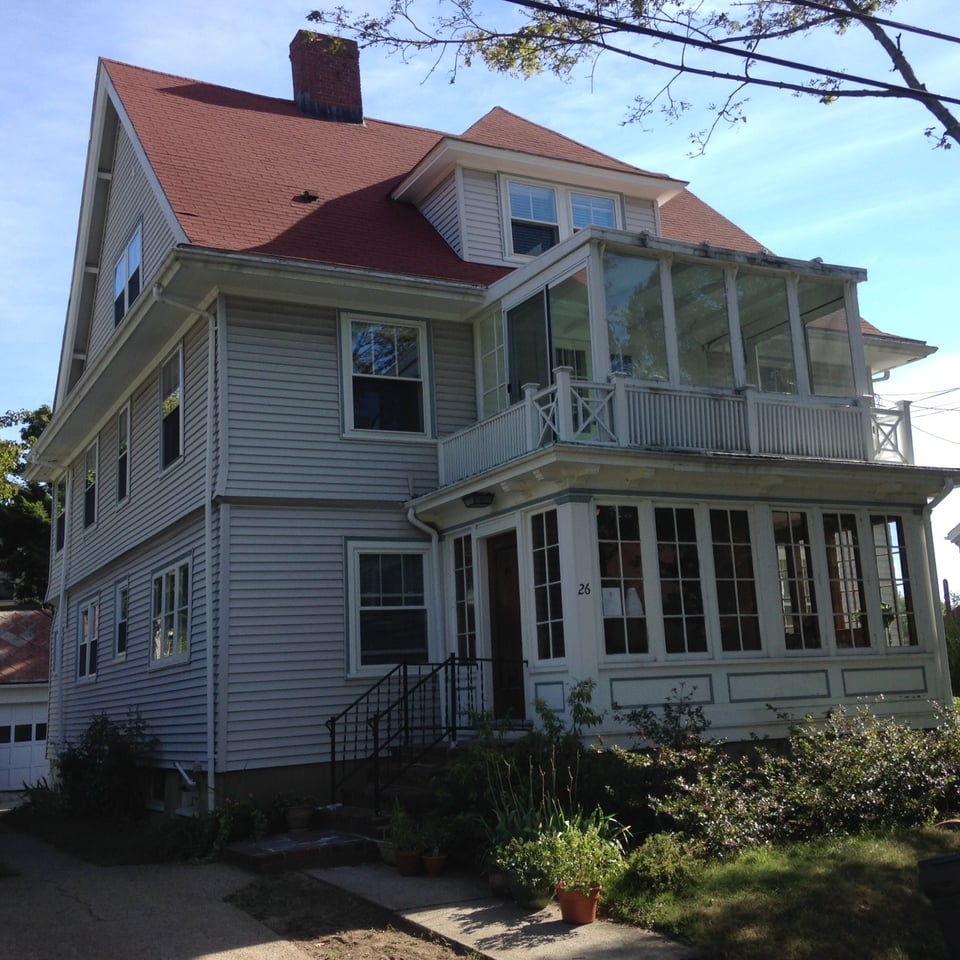 Arlington home gets new Mitsubishi multi-zone heating and cooling system.