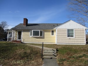 Ranch home in Hamilton, MA,  gets a ductless AC system installed from N.E.T.R., Inc. 