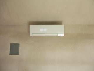 home office in a shed gets perfect comfort with mitsubishi ductless in Wenham