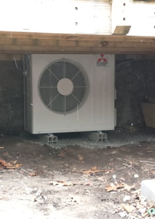 Mitsubishi Ductless System Outdoor Unit in Boston, MA
