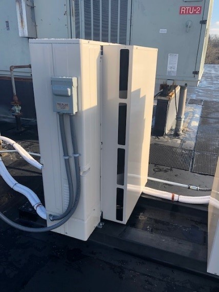Mitsubishi ductless AC condenser